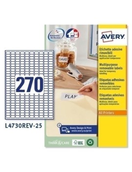 Etiq.Imp.Avery L4730Rev 25H A4 17,8X10