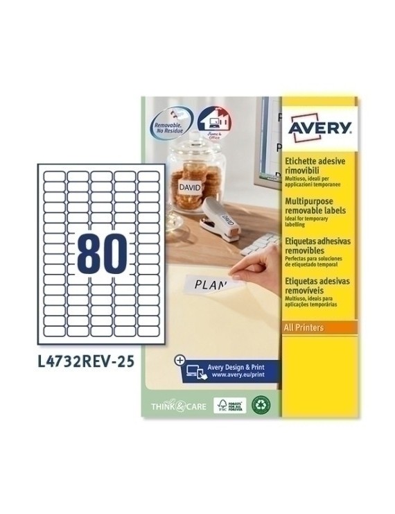 Etiq.Imp.Avery L4732Rev 25H A4 35,6X16,9