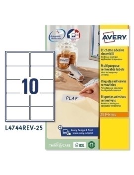 Etiq.Imp.Avery L4744Rev 25H A4 96X50,8