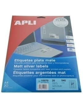 Etiq.Imp.Apli 10070 20H A4 Pript 63,5X30