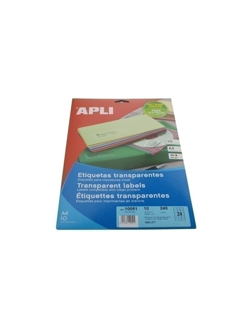 Etiq.Imp.Apli 10051 10H A4 Plt 70X37