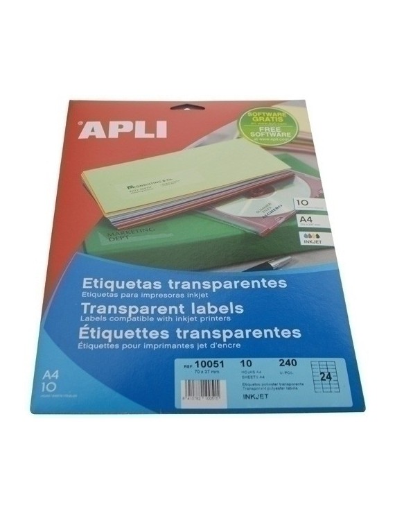 Etiq.Imp.Apli 10051 10H A4 Plt 70X37