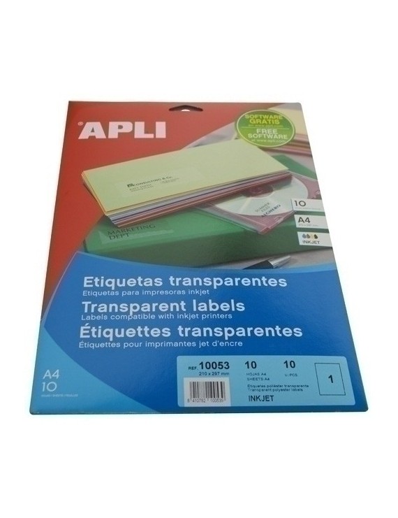 Etiq.Imp.Apli 10053 10H A4 Plt 210X297