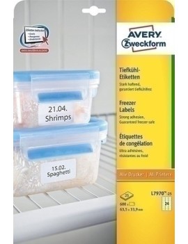 Etiq.Imp.Avery L7970 25H Congel.63,5X33,