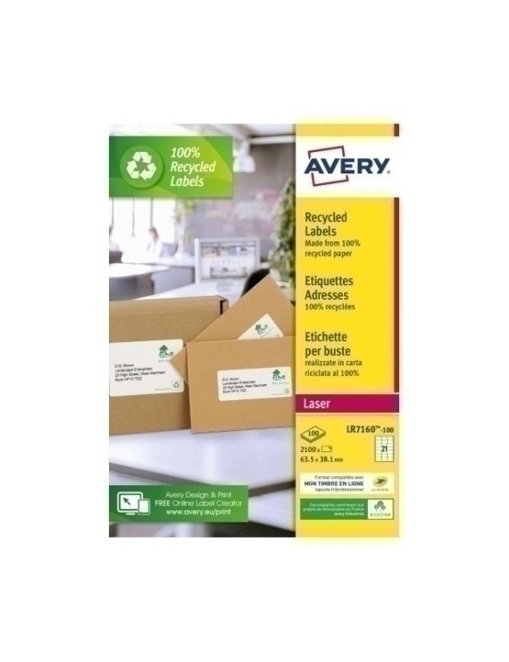 Etiquetas Avery Quickpell 199X289 100 H.