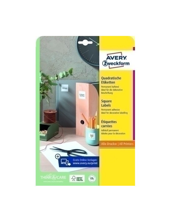 Etiq.Imp.Avery L7120 25H Codigo Qr 35X35