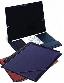 Carpeta Gomas Iber.Pvc Fº Azul