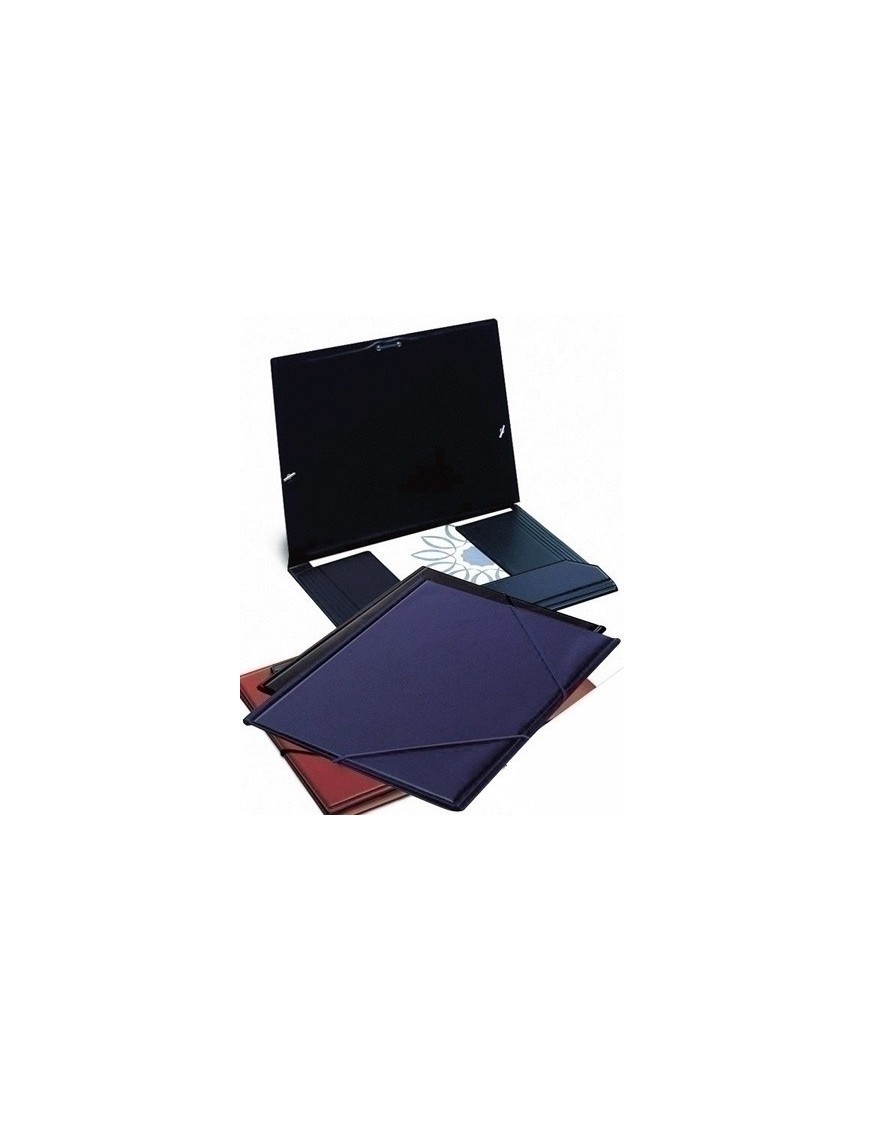 Carpeta Gomas Iber.Pvc Fº Azul