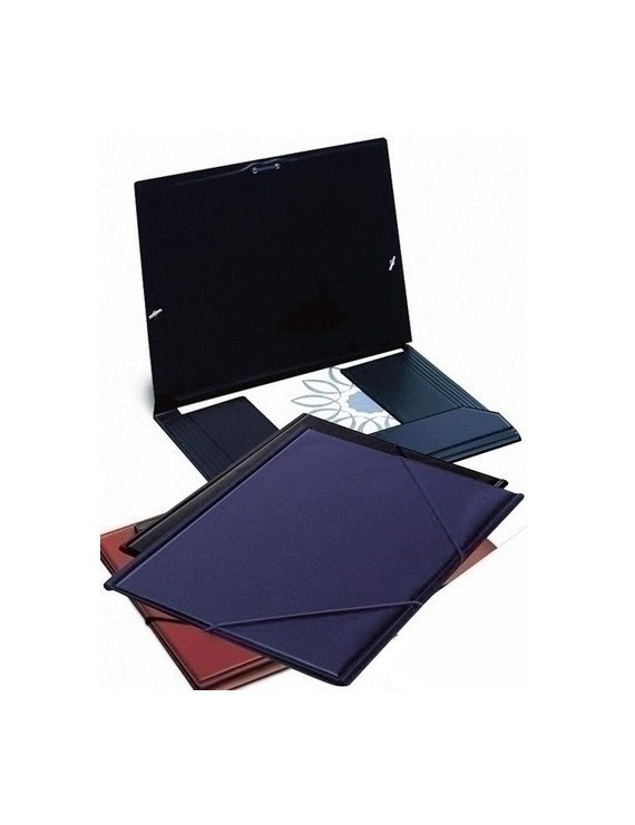 Carpeta Gomas Iber.Pvc Fº Azul