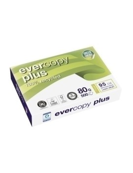 Papel Recicl. A4 Evercopy Plus 80G 500H