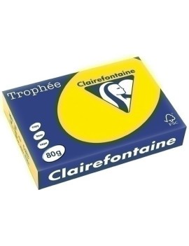 Papel Color A4 Trophee 80G 500H Amarillo