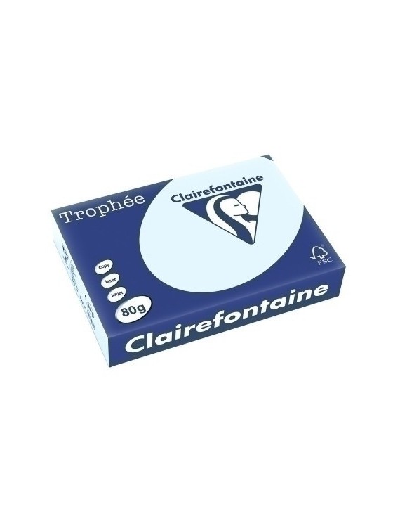 Papel Color A4 Trophee 80G 500H Azul