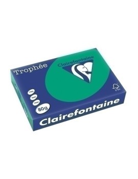 Papel Color A4 Trophee 80G 500H Verde Pi