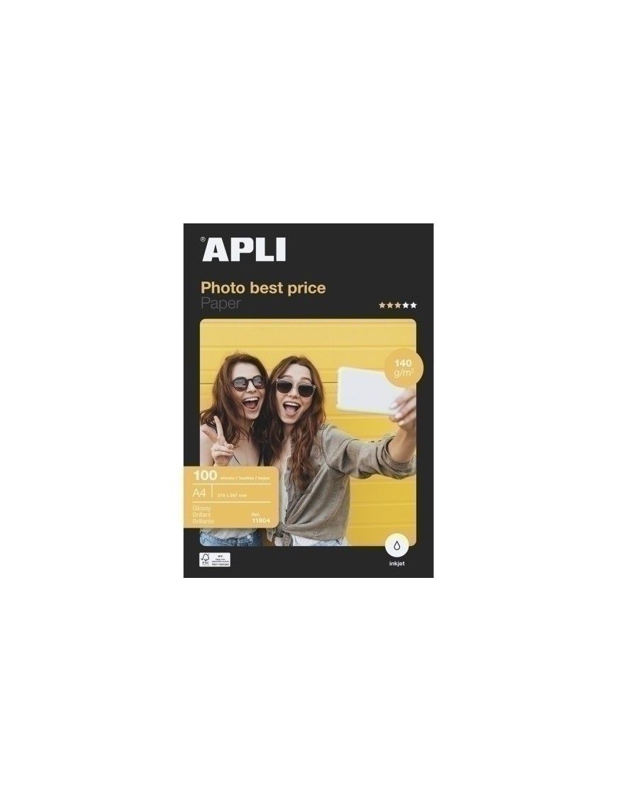 P.Inkjet Apli Foto A4 140G 100H Glossy