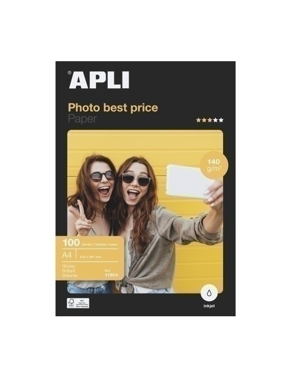 P.Inkjet Apli Foto A4 140G 100H Glossy