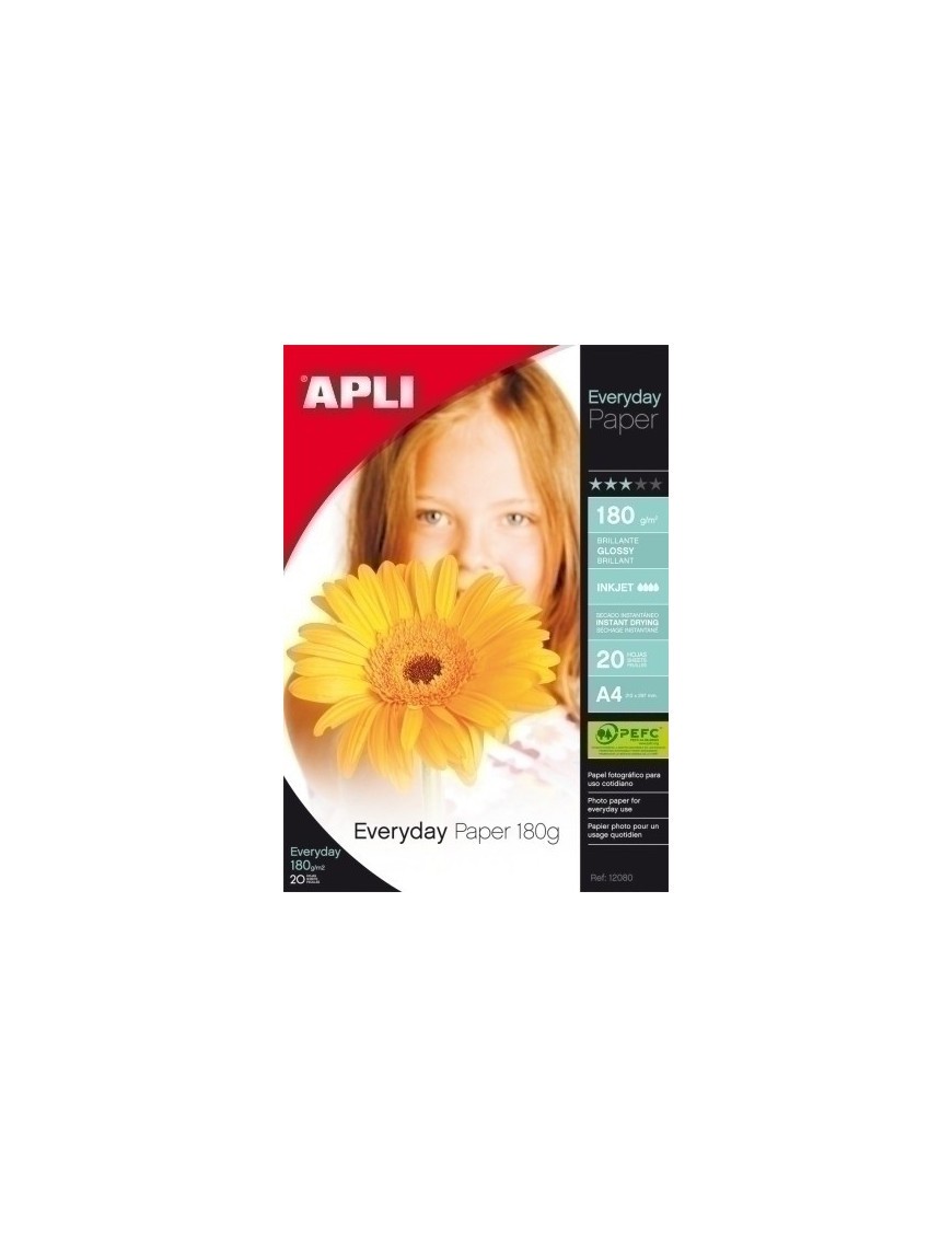 P.Inkjet Apli Foto A4 180G 20H Glossy