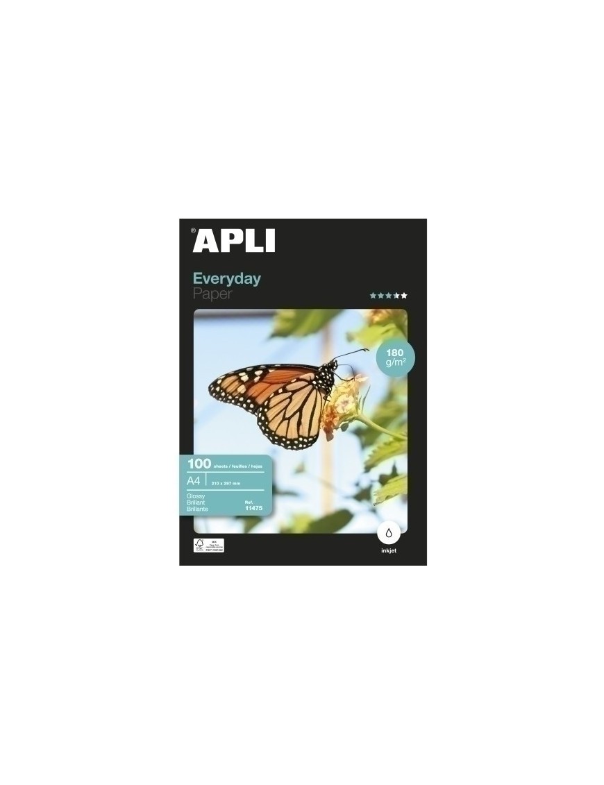 P.Inkjet Apli Foto A4 180G 100H Glossy