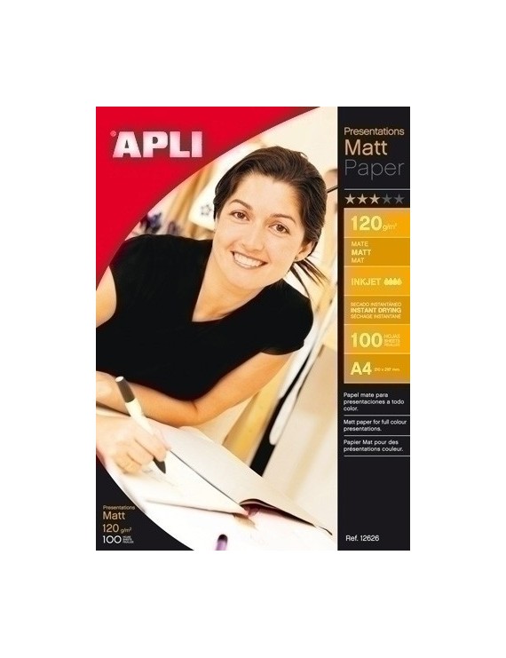 Papel A4 Apli Mate 120G 100H Inkjet