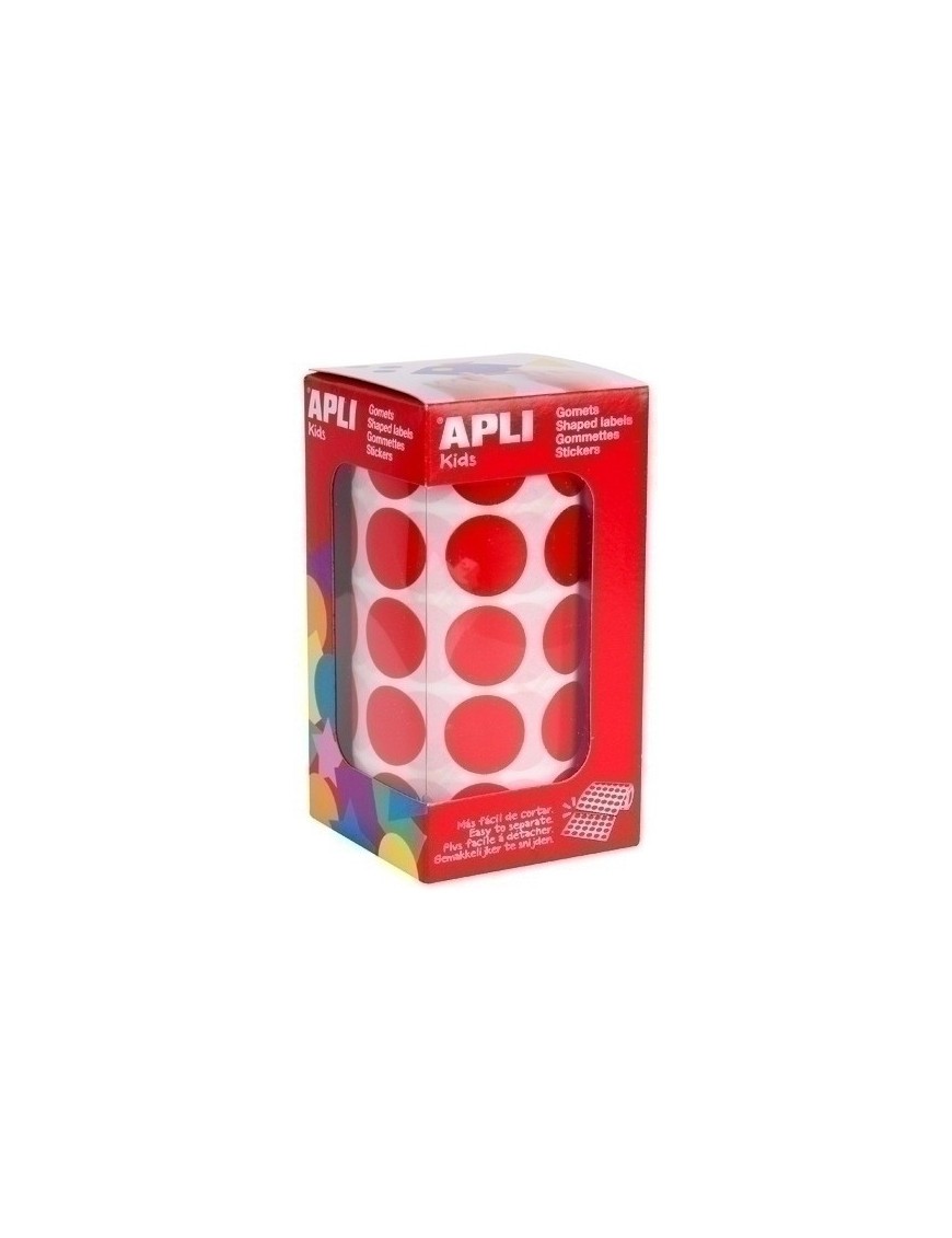 Gomets Apli (04861) Rl.59H Circ.20 Rojo