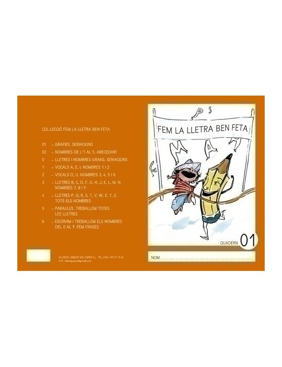 Cuaderno Rebost (Cat) Lletra Majuscul.01