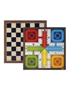 Tablero Parchis 4 Ajedrez De 40 Cmts