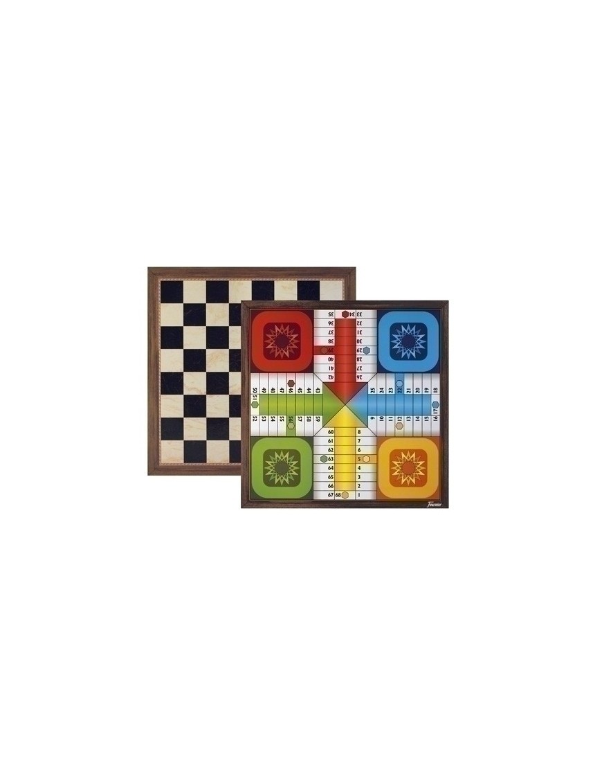 Tablero Parchis 4 Ajedrez De 40 Cmts