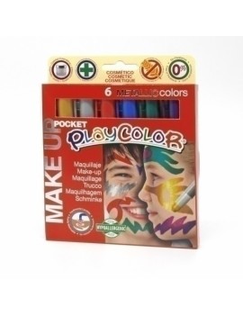 Maquill.Playcolor Metallic Pocket 6 Ud.