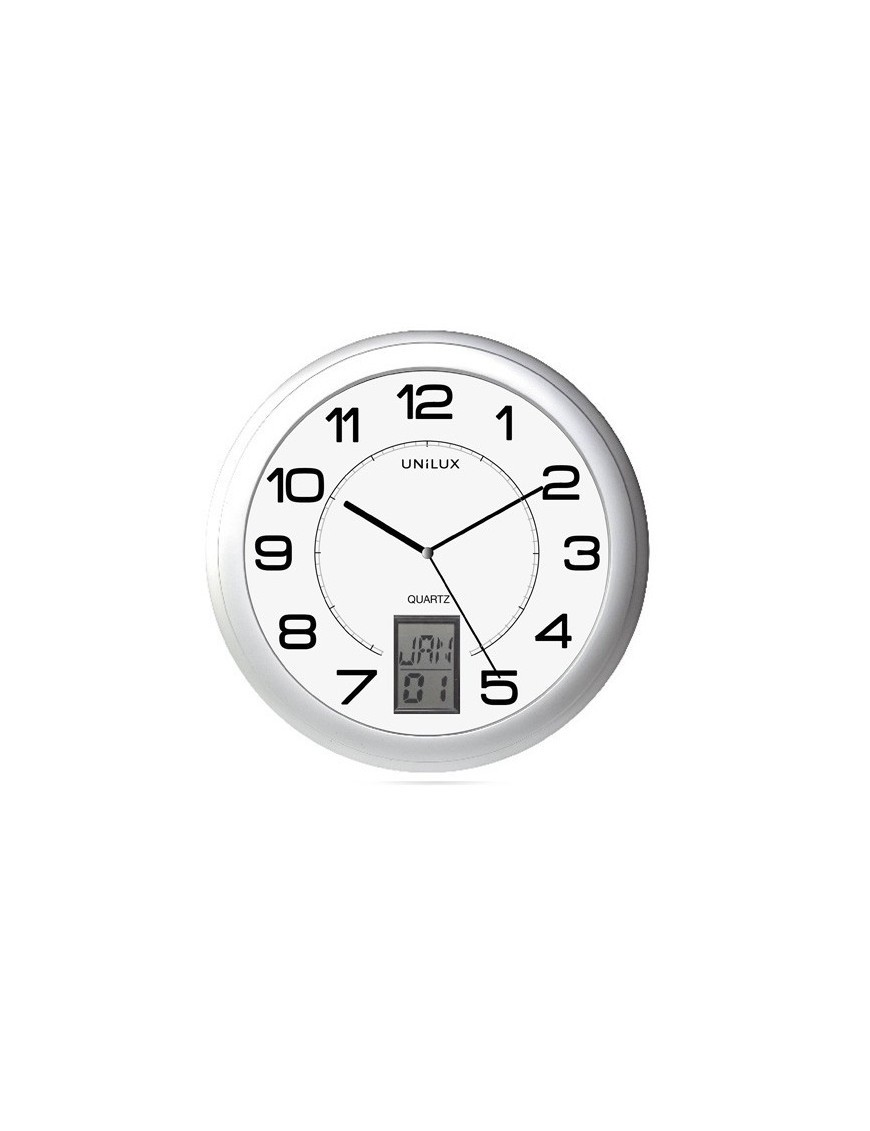 Reloj Pared Unilux Instinct 30,5 Cm Gris