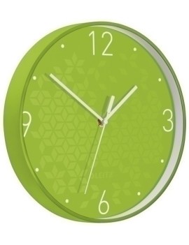 Reloj Pared Leitz Analogico 29 Cm Verde
