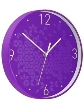 Reloj Pared Leitz Analogico 29 Cm Violet