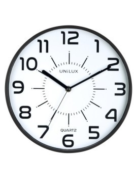 Reloj Pared Unilux Pop Negro 28 Cm Ø