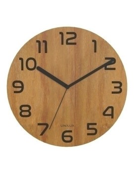 Reloj Pared Unilux Palma Bamboo 30 Cm
