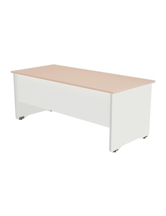 Mesa Rocada Work  160X80 Blanco/Roble