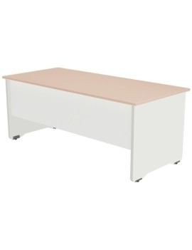 Mesa Rocada Work  200X80 Blanco/Roble