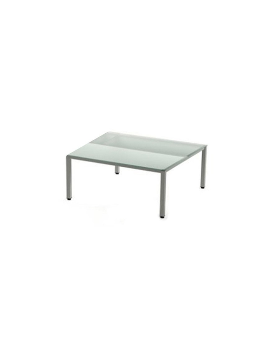 Mesa Rocada Exec. Ala 100X60 Al/Cristal