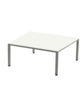 Mesa Rocada Exec. Ala 100X60 Al/Blanco