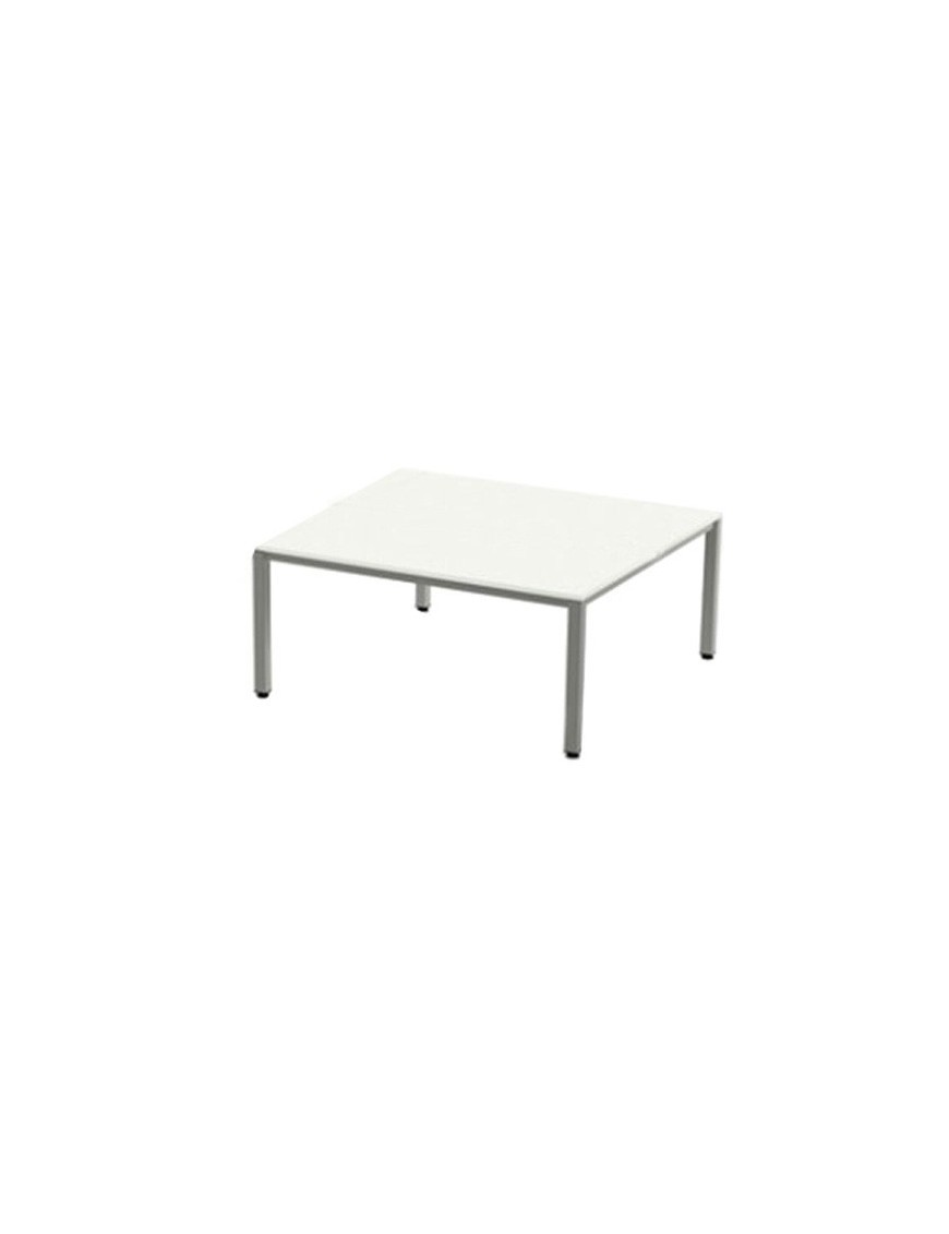 Mesa Rocada Exec. Ala 100X60 Al/Blanco