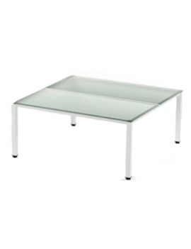 Mesa Rocada Exec. Ala 100X60 Bl/Cristal