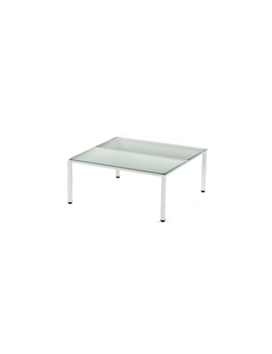 Mesa Rocada Exec. Ala 100X60 Bl/Cristal