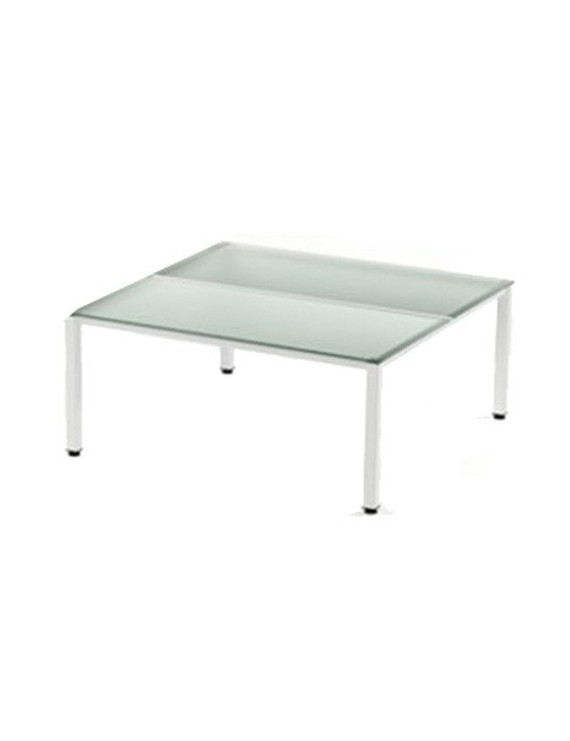 Mesa Rocada Exec. Ala 100X60 Bl/Cristal