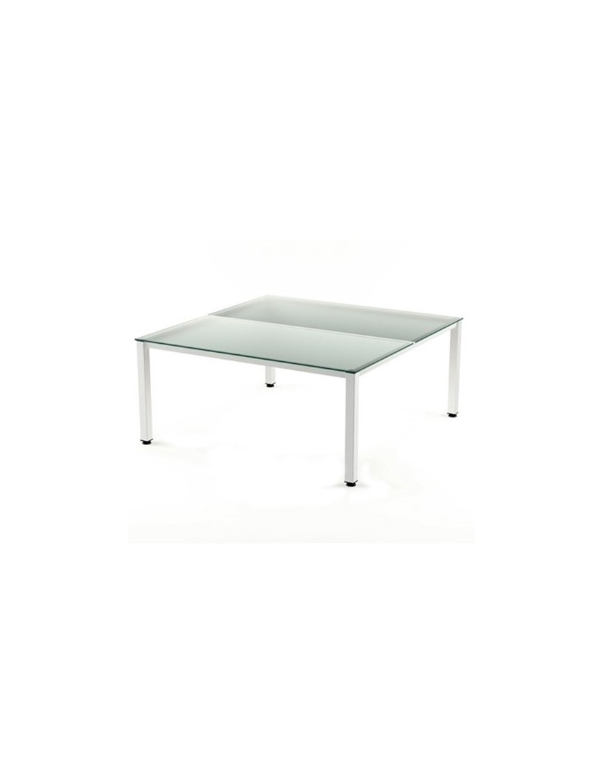 Mesa Rocada Executive 160X163 Bl/Cristal