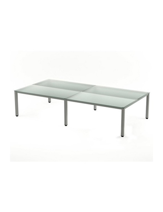 Mesa Rocada Executive 163X320 Al/Cristal