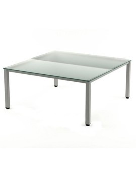 Mesa Rocada Executive 180X163 Al/Cristal