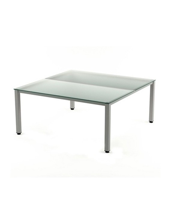 Mesa Rocada Executive 180X163 Al/Cristal