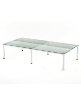 Mesa Rocada Executive 320X80 Bl/Cristal