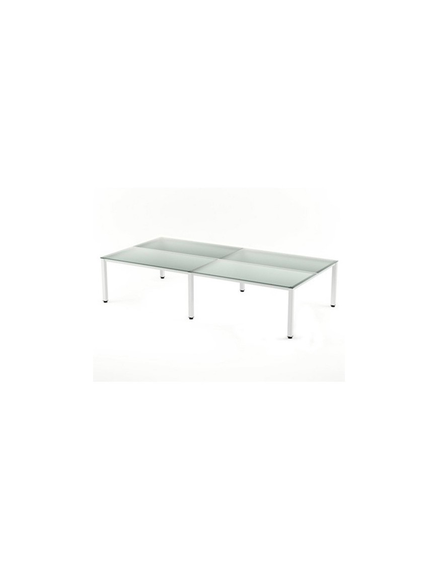 Mesa Rocada Executive 320X80 Bl/Cristal