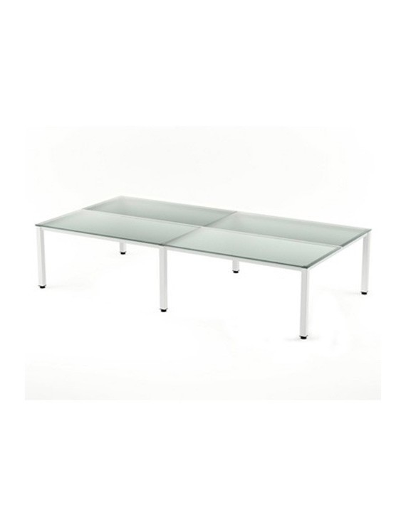 Mesa Rocada Executive 320X80 Bl/Cristal