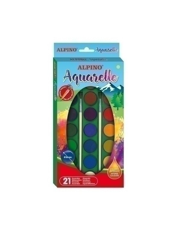 Acuarelas Alpino Estuche De 21