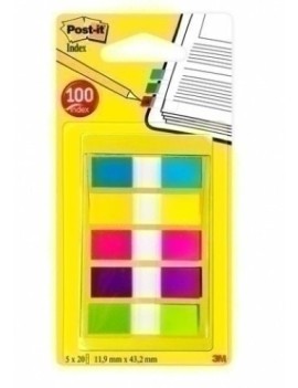 Taco Bande Post-It 1/2" 5X20 Pack De 5