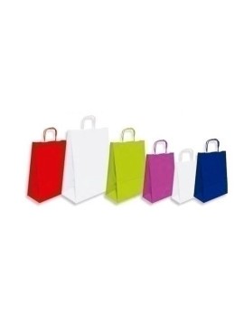 Bolsa Papel Celul.Blanco 24X32 Azul P/50